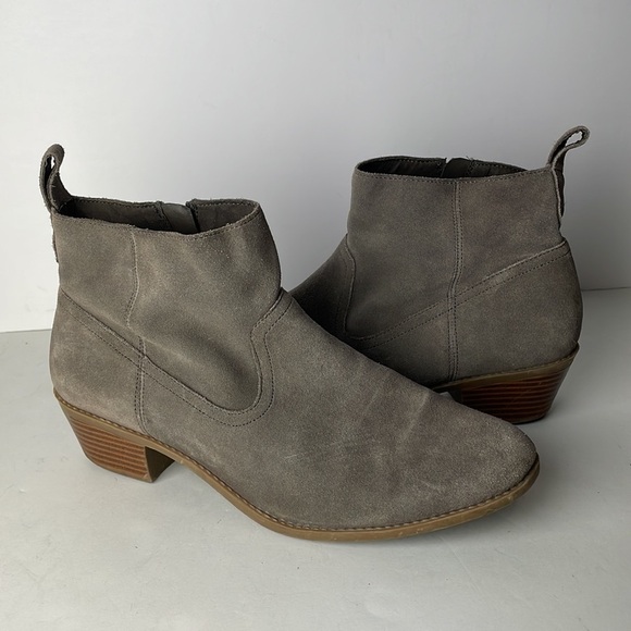 Vionic Vera Gray Suede Ankle Boots 10 - Picture 1 of 13
